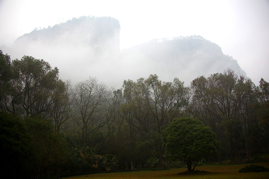 The Wuyi Mountains are a mountain range located at the prefecture Nanping, at the northern border of Fujian province with Jiangxi province, China. The mountains cover an area of 60 km². In 1999, Mount Wuyi entered UNESCO's list of World Heritage Sites, both natural and cultural.