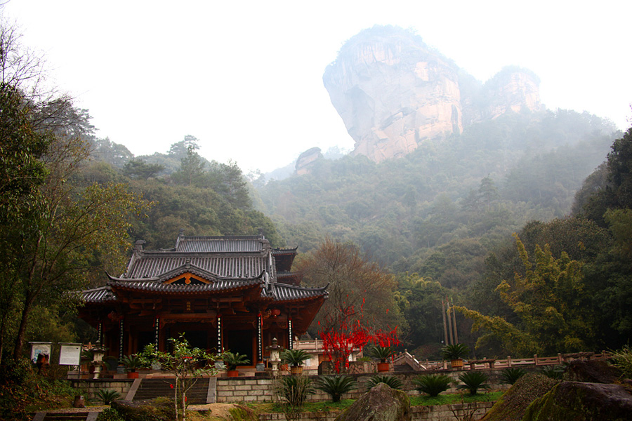 The Wuyi Mountains are a mountain range located at the prefecture Nanping, at the northern border of Fujian province with Jiangxi province, China. The mountains cover an area of 60 km². In 1999, Mount Wuyi entered UNESCO's list of World Heritage Sites, both natural and cultural.