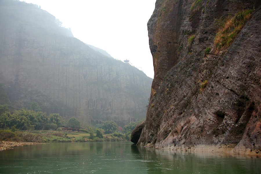 The Wuyi Mountains are a mountain range located at the prefecture Nanping, at the northern border of Fujian province with Jiangxi province, China. The mountains cover an area of 60 km². In 1999, Mount Wuyi entered UNESCO's list of World Heritage Sites, both natural and cultural.