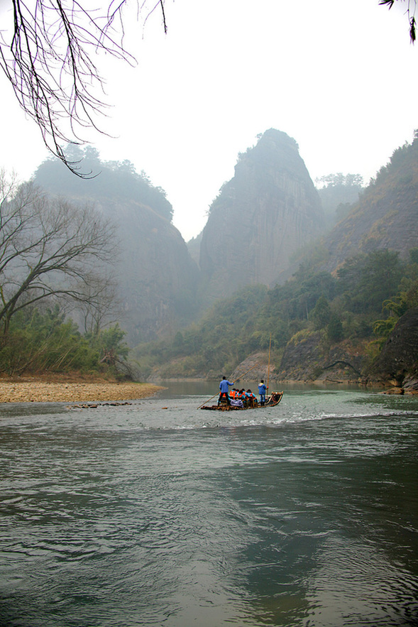 The Wuyi Mountains are a mountain range located at the prefecture Nanping, at the northern border of Fujian province with Jiangxi province, China. The mountains cover an area of 60 km². In 1999, Mount Wuyi entered UNESCO's list of World Heritage Sites, both natural and cultural.