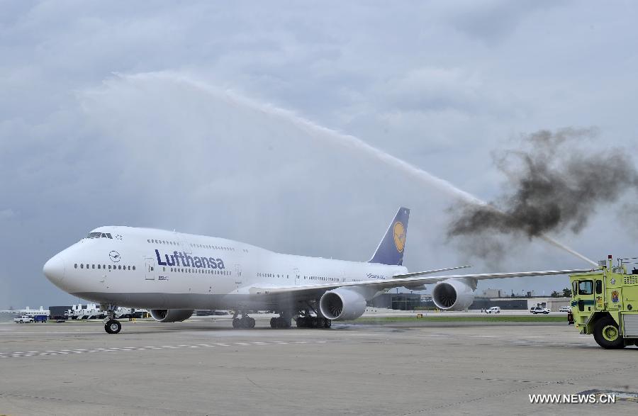 U.S.-WASHINGTON-LUFTHANSA-BOEING 747-8