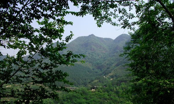 A view of the Pinggu mountains.