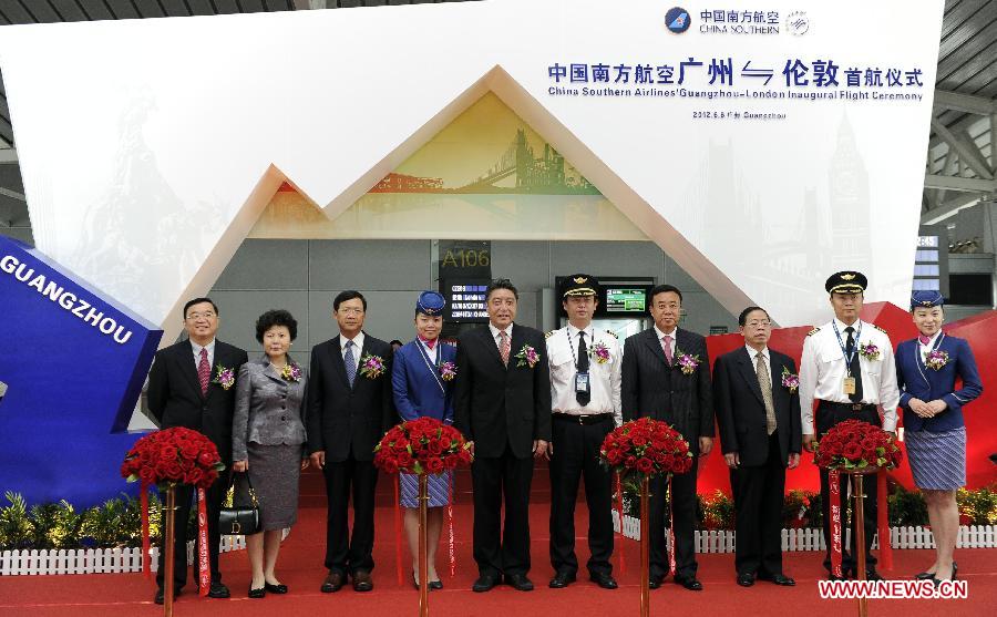 China Southern Airlines to launch Guangzhou-London direct route 