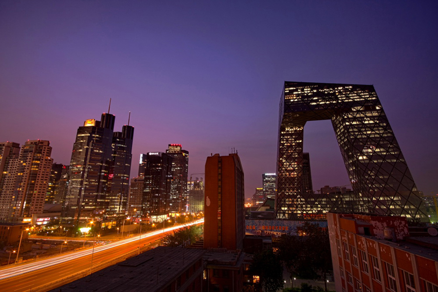 Amazing night view of Beijing