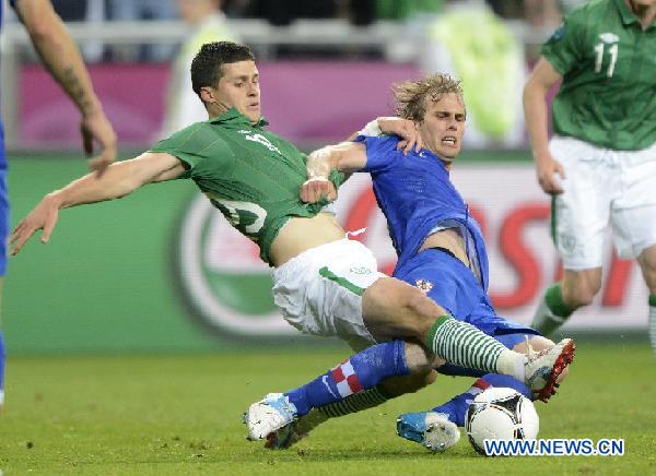 POLAND-POZNAN-EURO 2012 FOOTBALL CHAMPIONSHIPS-IRELAND VS CROATIA