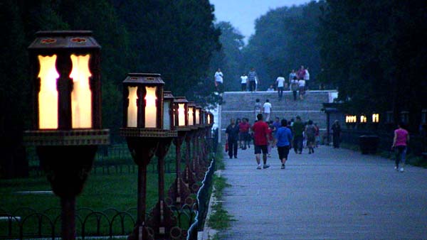  Lanterns at twilight at the Temple of Heaven Park.