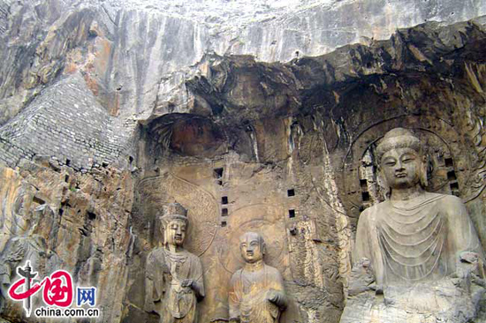 Longmen Grottoes, one of the 'Top 10 attractions in Henan,China' by China.org.cn.