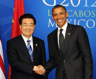 Hu, Obama meet on sidelines of G20 summit