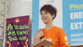 Actress Hai Qing at Rural Women's Assembly in Rio