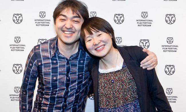 Japanese filmmaker Ryuji Otsuka and his wife, Chinese filmmaker Huang Ji. [Photo provided by Ryuji Otsuka]