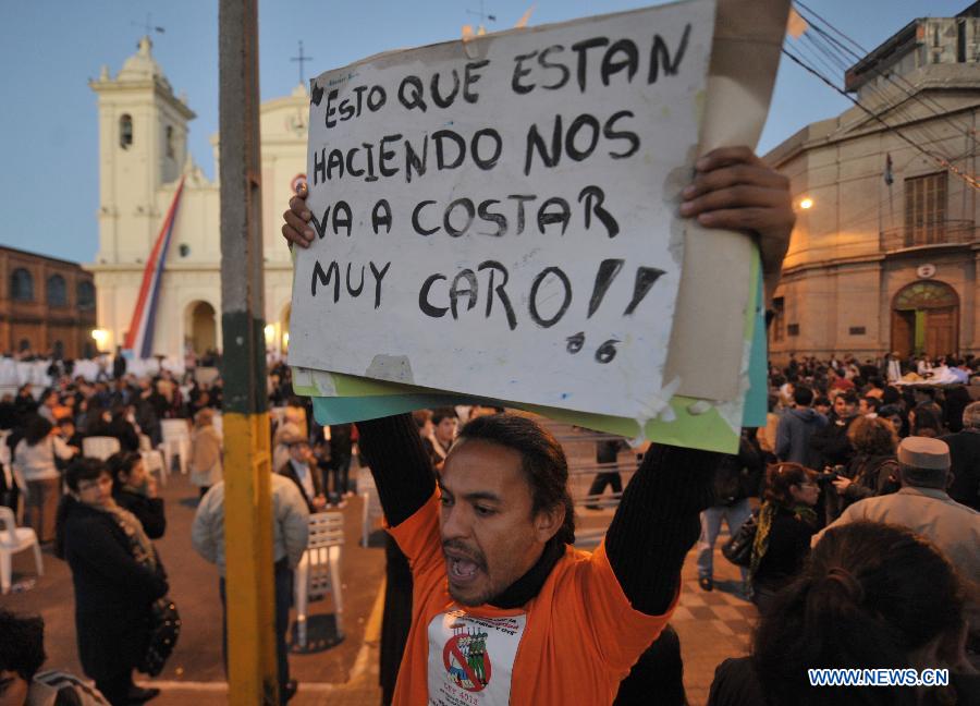 PARAGUAY-ASUNCION-POLITICS-PROTEST