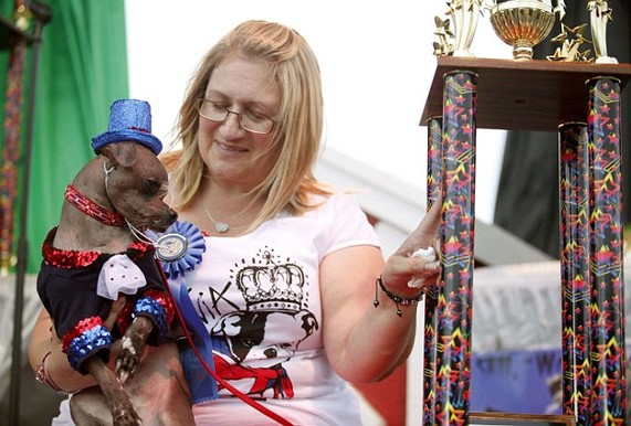 Mugly has been recognised as the world's ugliest dog at a ceremony in California. [AFP]