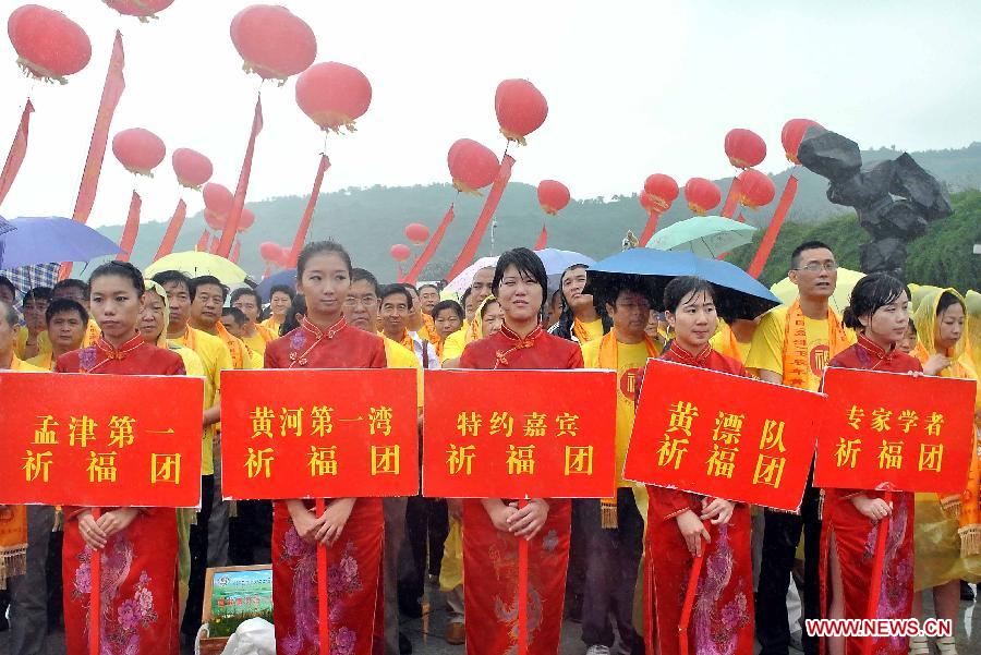 CHINA-HENAN-YELLOW RIVER-BLESSING CEREMONY (CN)