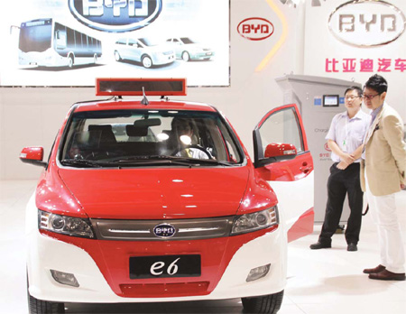 In the first quarter, BYD sold 110,000 vehicles, down 8 percent from the previous year.