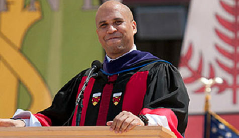 Newark Mayor Cory Booker spoke to Stanford University's Class of 2012 on June 17, 2012. 