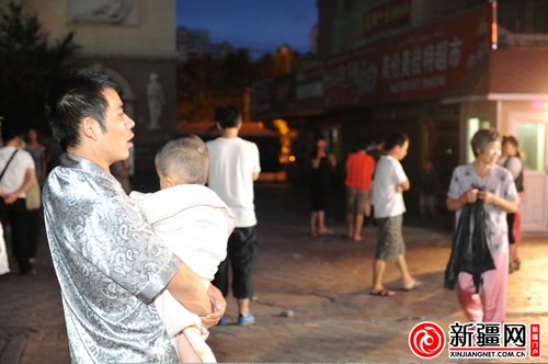 Local residents ran up to the street for refuge. 