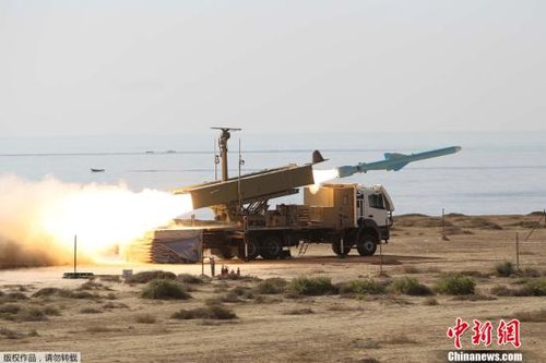 Iranian navy testfires a missile near the Strait of Hormuz on January 2, 2012. 