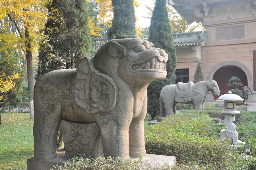 Located in the western suburb of Chengdu City in Sichuan Province, the tomb of Wang Jian, also known as Yongling Mausoleum belonged to Wang Jian, who established his own kingdom in the south - the Shu Kingdom (907-925)- in the year 907. During his 11-year reign, he lifted his kingdom to become one of the most powerful and richest in the south.