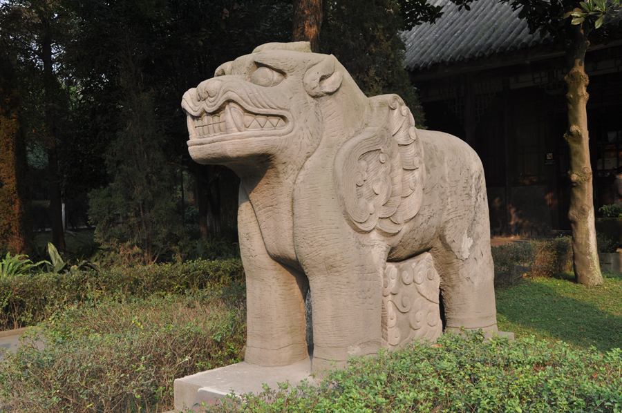 Located in the western suburb of Chengdu City in Sichuan Province, the tomb of Wang Jian, also known as Yongling Mausoleum belonged to Wang Jian, who established his own kingdom in the south - the Shu Kingdom (907-925)- in the year 907. During his 11-year reign, he lifted his kingdom to become one of the most powerful and richest in the south.