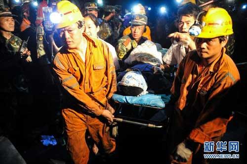 The rescue task is being impeded by an unexpected neck-high area of water currently. When the accident occurred, 16 miners were trapped in the pit. 
