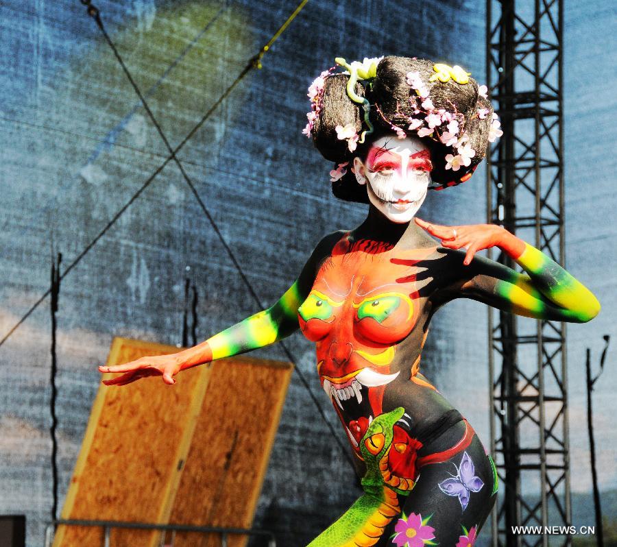 AUSTRIA-BODYPAINTING-FESTIVAL