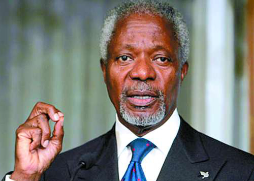 UN-Arab League joint special envoy Kofi Annan 