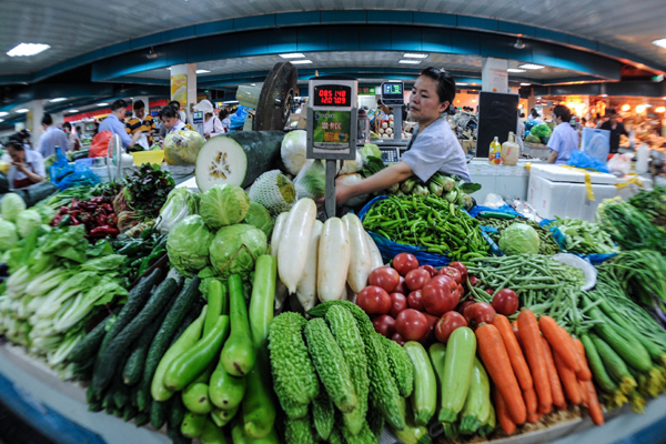 China's Consumer Price Index (CPI), a main gauge of inflation, grew 2.2 percent in June, down from May's 3.0 percent