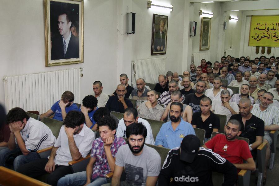 SYRIA-DAMASCUS-DETAINEES-RELEASE