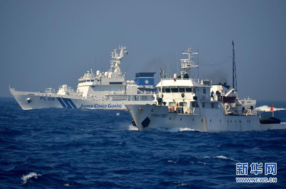 Chinese Yuzheng-202, Yuzheng-204 and Yuzheng-35001 patrol ships encountered with Japanese Coast Guard ships in waters near the Diaoyu Islands early Wednesday during a routine patrol, according to a statement from the East China Sea Fishery Bureau. The Chinese vessels have regrouped and are continuing to patrol the area. 