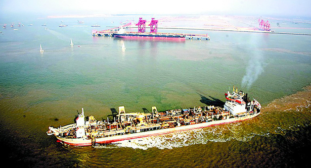 Dongjiakou deep-water port in Qingdao