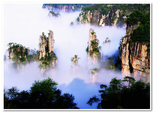 Zhangjiajie in Hunan province