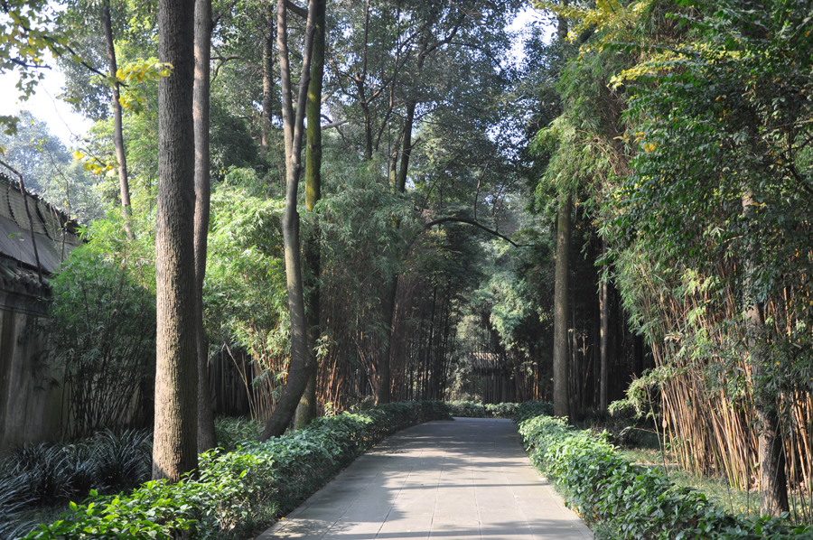 Du Fu Thatched Cottage is an idyllic 24-acre (97,000 m2) park and museum in honour of the Tang Dynasty poet Du Fu at the western outskirts of Chengdu, adjacent to the Huanhua Xi, (Flower Rinsing Creek). 