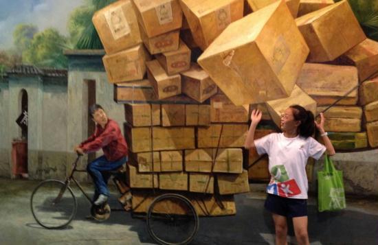 A special exhibition held in the eastern Chinese city of Hangzhou. visitors are being encouraged to take photos and even interact with the paintings. Crowds are flocking to the Magic Art Special Exhibition - eager to pose for photos that seem to draw them into the art.