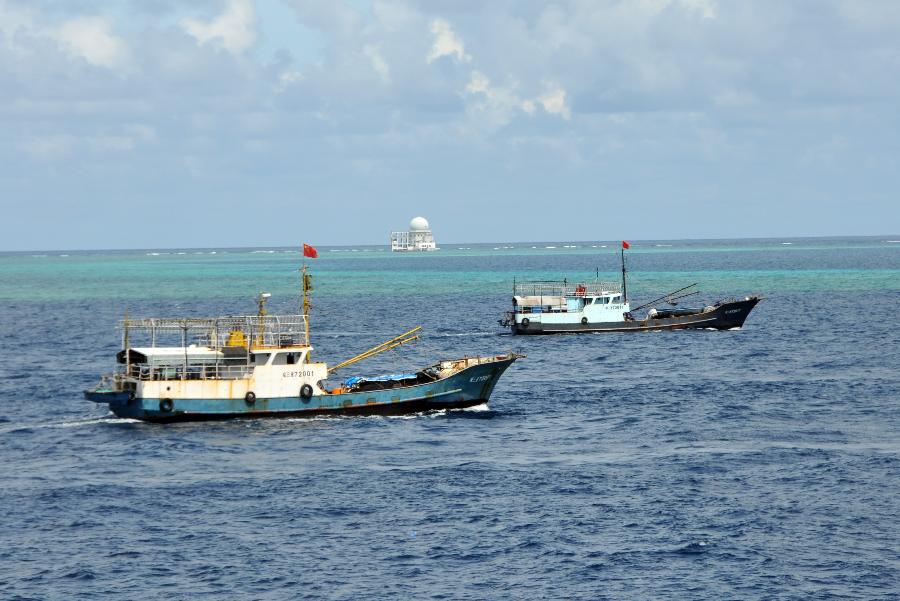 CHINA-NANSHA-ZHUBI REEF-FLEET OF FISHING VESSEL-ARRIVAL (CN) 