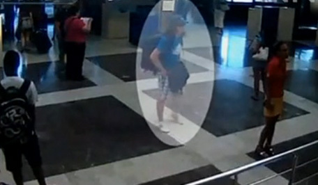 The bomber was dressed as a tourist, and carried a large backpack with wheels, as well as a smaller bag. 