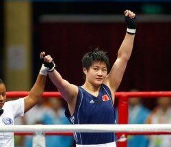 75公斤级的李金子有可能成为奥运会历史上第一批女拳击冠军得主。