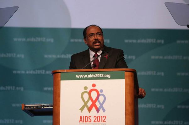 UNAIDS Executive Director Michel Sidibé addresses the opening of the 2012 International AIDS Conference in Washington DC. [Chris Kleponis/UN Photo]