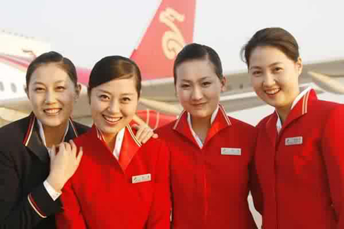 Shenzhen Airlines, one of the 'Top 10 most beautiful air hostess airlines' by China.org.cn.