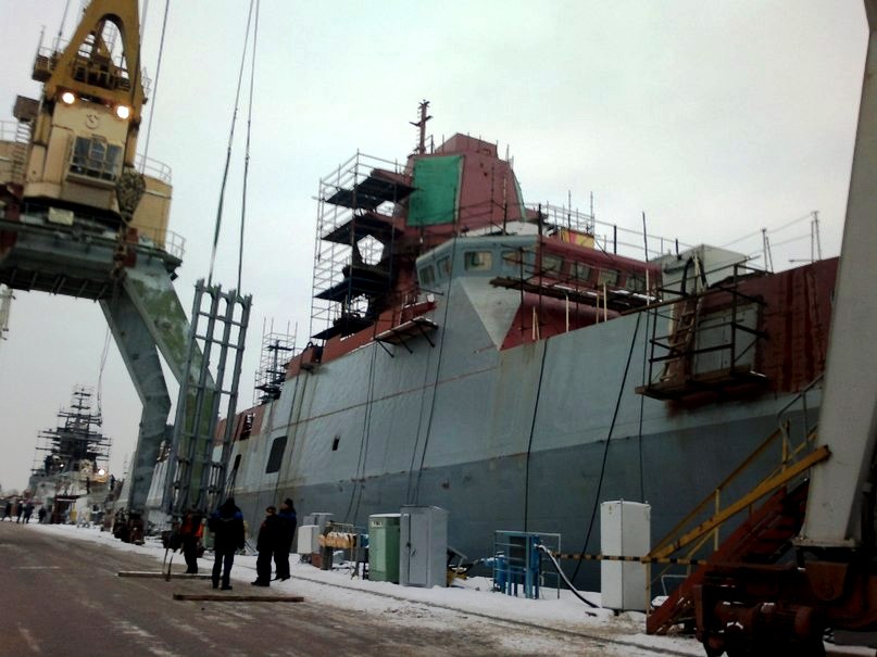 Missile frigate Admiral Gorshkov in construction [File photo]