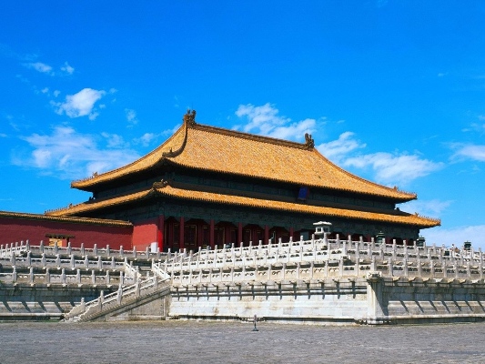 Forbidden city palace interior, beijing, china