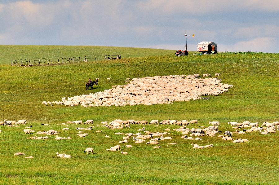 CHINA-INNER MONGOLIA-NEW BARAG LEFT BANNER-GRASSLAND-TOURISM (CN)