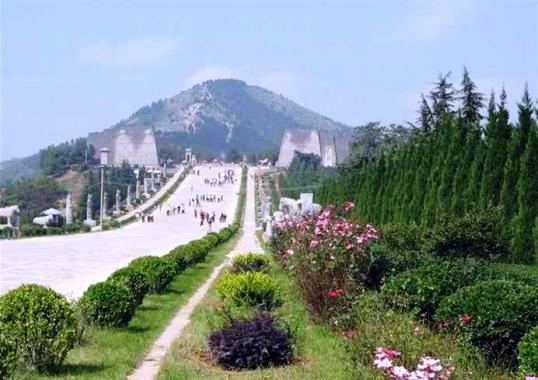 The Qianling Mausoleum is one of the Tang Dynasty (618–907AD) tombs located in Qian County, Shaanxi province.