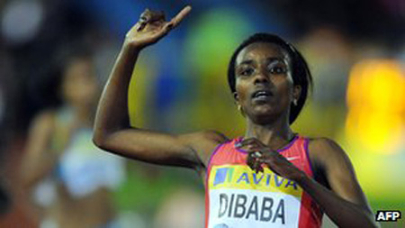 Tirunesh Dibaba from Ethiopia