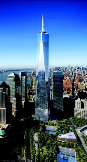 One World Trade Center,one of the 'Top 10 future skyscrapers' by China.org.cn.