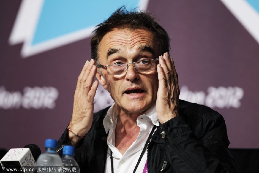 English movie director Danny Boyle, director of the Olympic Games opening ceremony, during a press conference at the Main Press Centre of the London 2012 Olympic Games, London, Britain, 27 July 2012. [CFP]