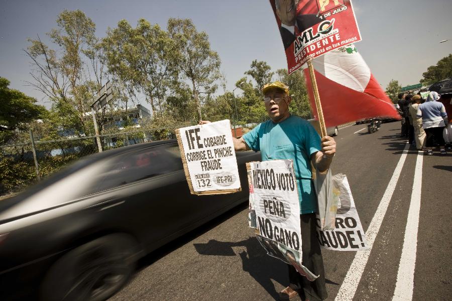 MEXICO-MEXICO CITY-PRESIDENTIAL ELECTIONS-RESULT-PROTEST