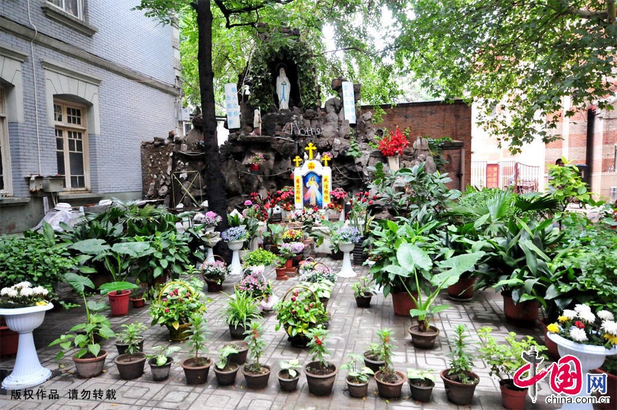 The Xikai Catholic Church, also called the French Church, is a noted Catholic church in Tianjin. It is the largest church in the city which was built by French Jesuit Missionaries in 1917.