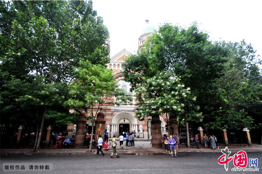 The Xikai Catholic Church, also called the French Church, is a noted Catholic church in Tianjin. It is the largest church in the city which was built by French Jesuit Missionaries in 1917.