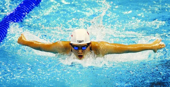 叶诗文在伦敦奥运会女子200米混合泳比赛中。