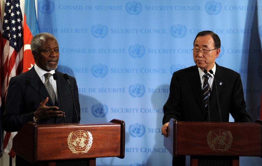 UN-SYRIA-SPECIAL ENVOY-KOFI ANNA-RESIGN